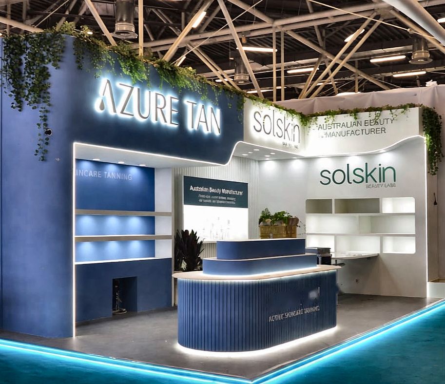 Stand Azure Tan i Solskin — Cosmoprof, Bologna