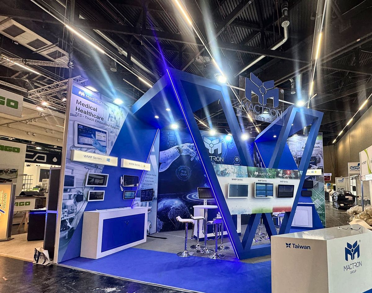 Mactron Group stand, side view — Embedded World, Nuremberg