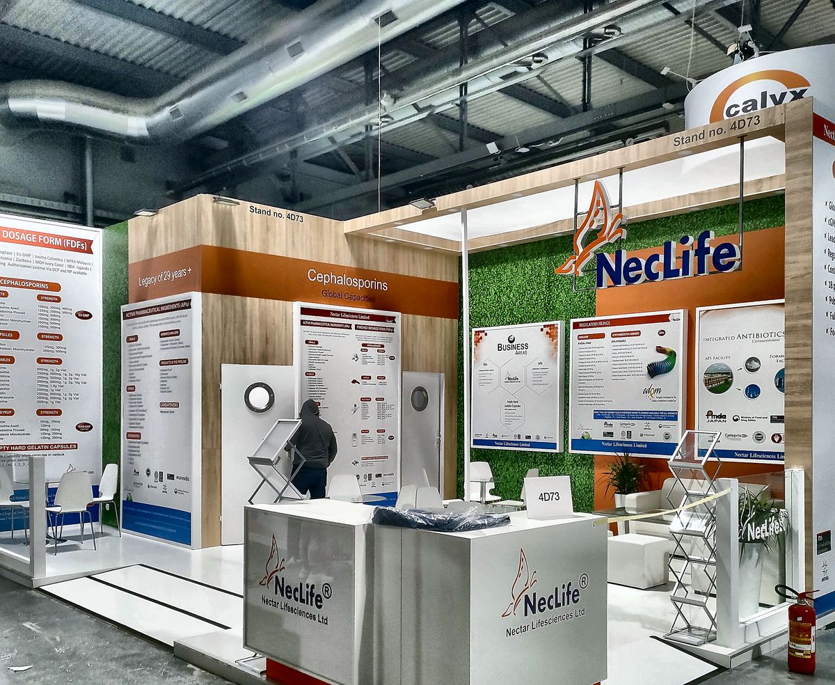 NecLife stand — CPHI Worldwide
