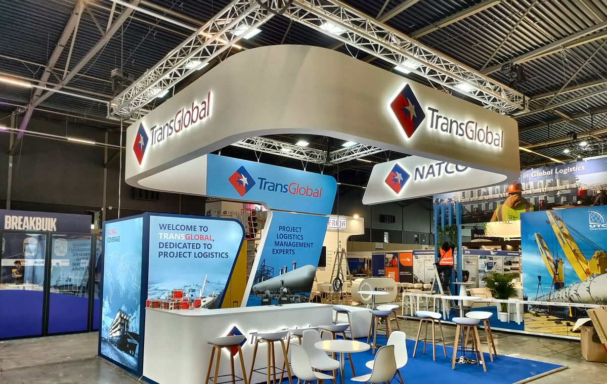 TransGlobal and NATCO stand — Breakbulk Europe, Rotterdam