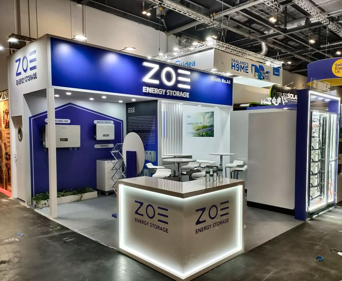 ZOE Energy Storage stand — Solar & Storage Live, London