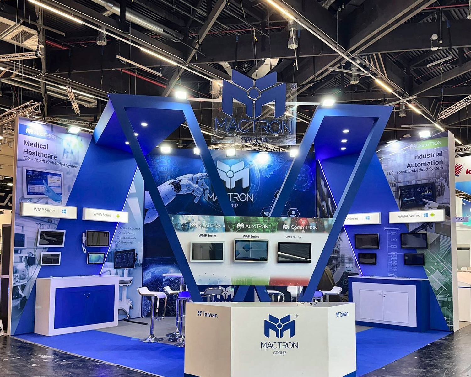 Mactron Group exhibition stand — Embedded World, Nuremberg